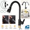 Kitchen Faucets Single Handle Sink Faucet Copper Pull Down Head Faucet Sprayer w/ Hot Cold Water Control
